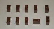 LEGO NEW 1x2 Reddish Brown Brick (10x) 4211149 Brick 3004