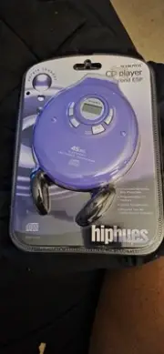 NEW 2001 Audiovox CD Player HipHues Purple Thunder Vintage Y2K 45-second ESP