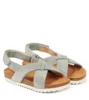 [Pom d'Api] Pom d'Api Groot Cross suede sandals UK 10 grey
