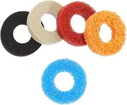 jojofuny 5Pcs Joystick Rings Game Controller Buffer Durable Sponge Handle Covers for Aim Assist Control Rings Grey