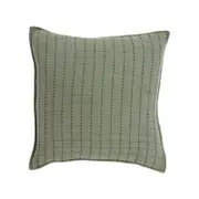 Bianca Bari Polyester/cotton Green Cushion Cover Pillowcase - 43x43cm