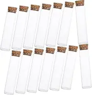 QUMIIRITY 24pcs Mini Glass Vials with Cork Perfect for Experiments Storage Portable Sample Bottles