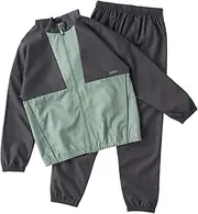 [repipi armario] Lepi Pial Mario 143852 Girls' Windbreaker Top and Bottom Set, Full Zip Hoodie, Color Scheme Switching