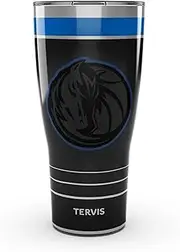 Tervis Traveler NBA Dallas Mavericks - Night Game Triple Walled Insulated Tumbler Travel Cup Keeps Drinks Cold & Hot, 30oz, Stainless Steel