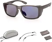 Aqua Vision Fishing Glasses, Aqua Vision Pro Glasses, Fishing Polarized Sunglasses Adjustable Nose Pads Detachable Side Wing