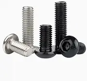 5-50PCS Iso7380 M2 M2.5 M3 M4 M5 M6 M8 304 A2-70 Stainless Steel Grade10.9 Black Allen Hex Socket Button Head Screw (Color : Grade 10.9 Black_8MM_M6 10PCS)