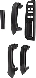 Master Window Switches Control Panel Trim Bezel Interior Door Grab Handle for Mk4 (Black)