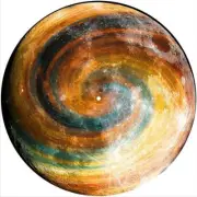 Slipmat Scratchpad Felt for 12" Turntable LP DJ Record Player SPIRAL MOON