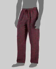 $40 Club Room Men's Red Plaid Flannel Pajama Pants Size M