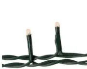 Warm White Micro Lights, 20 Count, Green Cord, Teeny Lights
