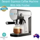 Devanti Espresso Coffee Machine With Milk Frother Espresso Machine Coffee Maker