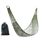 Nylon Mesh Rope Hammock Single Leisure Hanging Bed for Outdoor Camping Equipment
