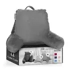 Clara Clark Reading Pillow, Back Rest Pillow for Sitting in Bed with Arms for...