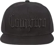 [Gravity Threads] Compton Blackout Olde English Font Black Snapback Hat