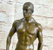 EROTIK BRONZE MÄNNER AKT FIGUR NUDE SCHWUL QUEER EYE GAY HOMO MÄNNERLIEBE GIFT