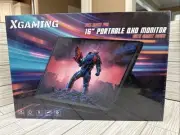 XGaming 16" Portable QHD LCD Monitor with Smart Cover (Black) - Open Box