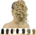 IMISSU Messy Curly Hair Short Claw Ponytail Hair Extensions Pony Tail Clip in Ha