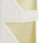 Corner Storage Cabinet With 4 Movable Wheels Corner Shelf Stand Bookshelf For AU