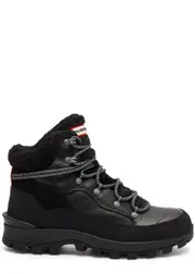 Hunter Explorer Panelled Leather Hiking Boots - Black - 40 (IT40 / UK7) 40 (IT40 / UK7)