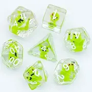 HDdais 7 Pcs DND Dice, Polyhedral Dice Set Filled with Animal, D&D Dice for Dungeons and Dragons Pathfinder RPG MTG