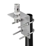 Radio Antenna Mount Stainless Steel 3/8"x24 To UHF SO239 Stud CB Tram