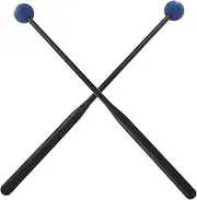 2Pcs Drum Mallet Portable Percussion Drumsticks for Yoga Timpani Performance Blue