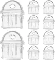 TEHAUX 10pcs Type C Dust Plugs, Transparent PVC Charging Port Protectors, Anti-Dust Plugs for USB C Devices, Prevents Damage and Dirt, Easy to Insert and Remove, Ideal for Phones and Laptops