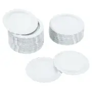 30Pcs 1" Flat Decorative Bottle Caps Craft Bottle Pendant Trays White