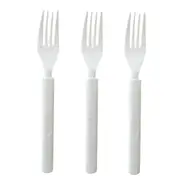 Ultra Heavy Duty White Plastic Forks 20pk