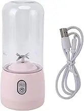 Baxnore Portable Blender, Mini Smoothie Maker with Stainless Steel, Travel Juicer Cup for Fruits Ice Shakes, Leakproof Design for Gym Office Car (pink)