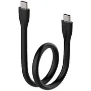 Comsol Silicone USB-C to USB-C Cable 25cm Black