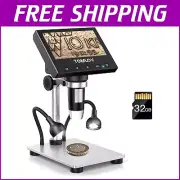 Versatile 1000X Microscope with 4.3" LCD Screen and LED Light for Easy Viewing