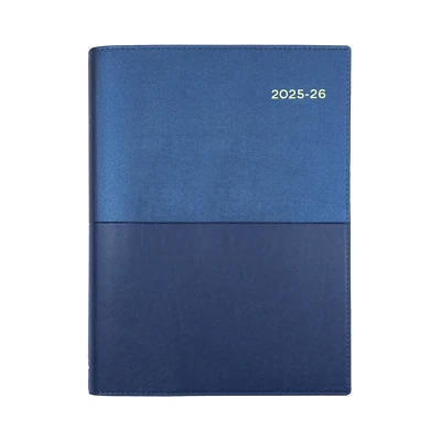 2025-26 Collins Vanessa Financial Year A5 Week to View WTV Blue Diary FY385.V59