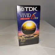 Vivid TDK High Grade New In Pack (4) Blank VHS Tapes