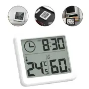 Digital Alarm Clock LCD Hygrometer Temperature Humidity Tester Meter Desk Clocks