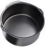 OFFSCH 1pc Black Air Fryer Cake Basket Non Stick Baking Tool for Desserts Easy to Clean for Home and Restaurant Use Kitchen Gadget for Baking Enthusiasts