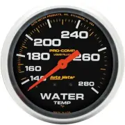 Autometer Pro-Comp 2-5/8in Water Temp Gauge 140-280F Liquid Filled Mechanical...