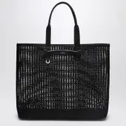 [Dolce & Gabbana] Adamo Shopping Bag In Black Woven Mesh One size Black
