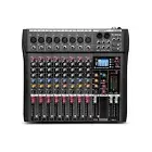 BOMGE CTX 8/12/16 Channel Audio Mixer Sound Mixing Console with Bluetooth USB...