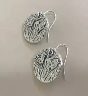 NEW Handcrafted Sundance Charm Artisan jewelry Handmade Earrings Hammered Hearts
