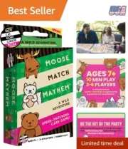 Card Game Moose Match Mayhem Speed Matching Family Kids Travel Fun