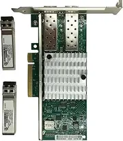 Network Card, Dual Port X520-DA2 E10G42BTDA+2PC for Intel FTLX8571D3BCV E10GSFPSR, 10Gbps