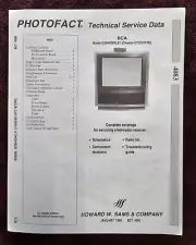 Sams Photofact 4083 Service Manual for RCA TV G32643SKLX1 (Chassis CTC187CN3)