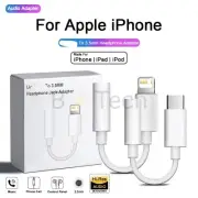 IPHONE TO AUX 3.5mm AUX AUDIO HEADPHONE JACK ADAPTER FOR 15 14 13 12 X 9 8 7 6 5