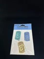 Scrapperware Karen Burniston Dog Tag Embellishments Summer Cool Hit The Beach