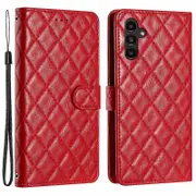 For Samsung Galaxy A05s 4G Case Rhombus PU Leather Wallet Cover