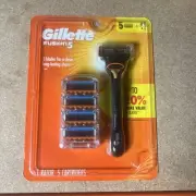 NEW Gillette Fusion5 Razor + 5 Cartridges | 20% MORE VALUE