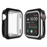 ZUSLAB Apple Watch 9 41mm Case, Protective Soft Slim Cover with Build-in Screen Protector for Series 9 - Black