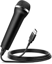 Portable Universal USB Wired Microphone Karaoke Mic Practical Durable Multi-Purpose for PS 4 PS4 Switch PC