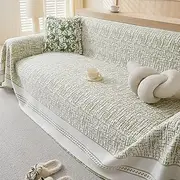 Generic Sofa Cover Cooling Blanket,Summer Cool Fabric Oversized Sofa Throw Green Sofa Cover Assorted Size Living Room Decoration Sofa Throw Blanket
